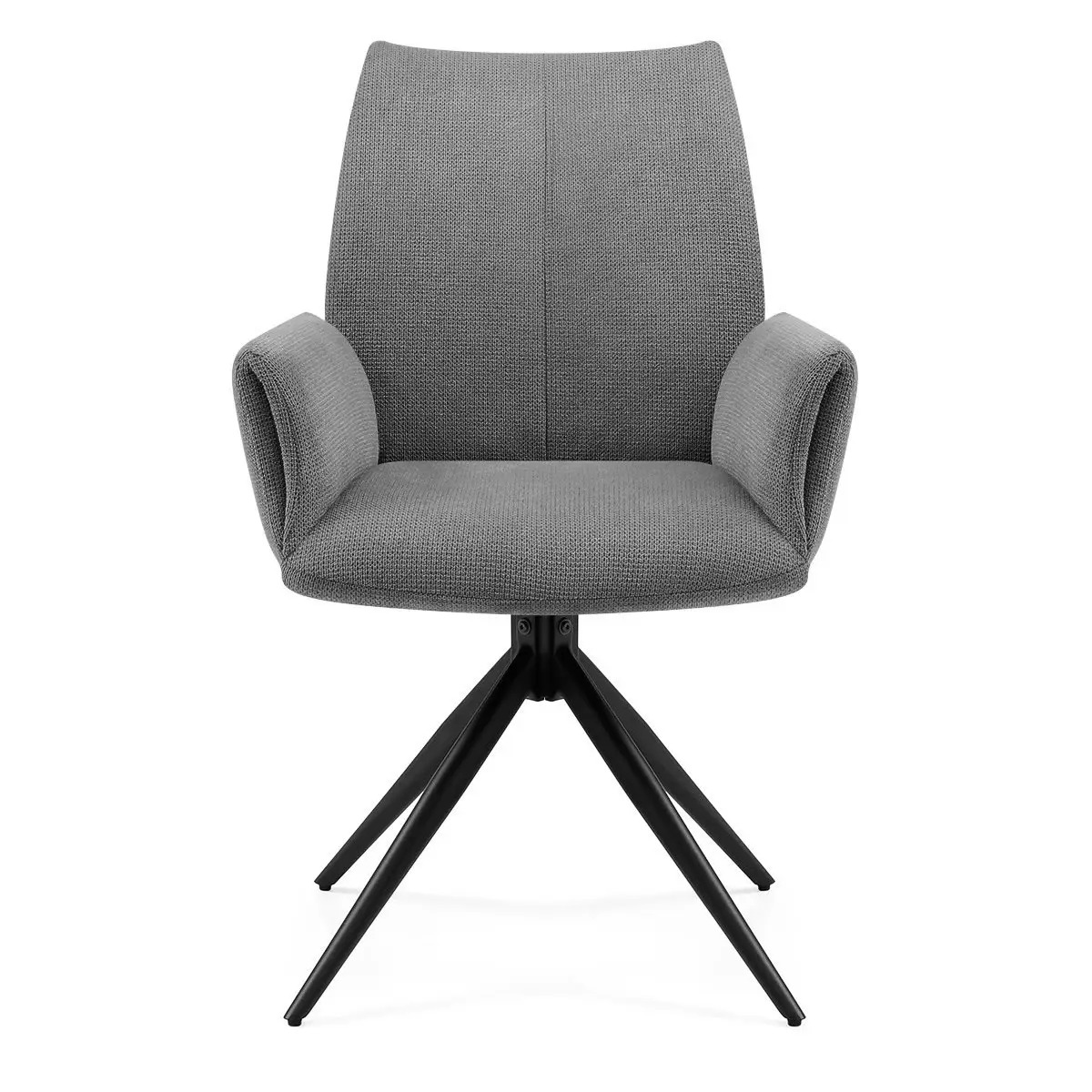 Grey Fabric Stage Presentation Arm Chair