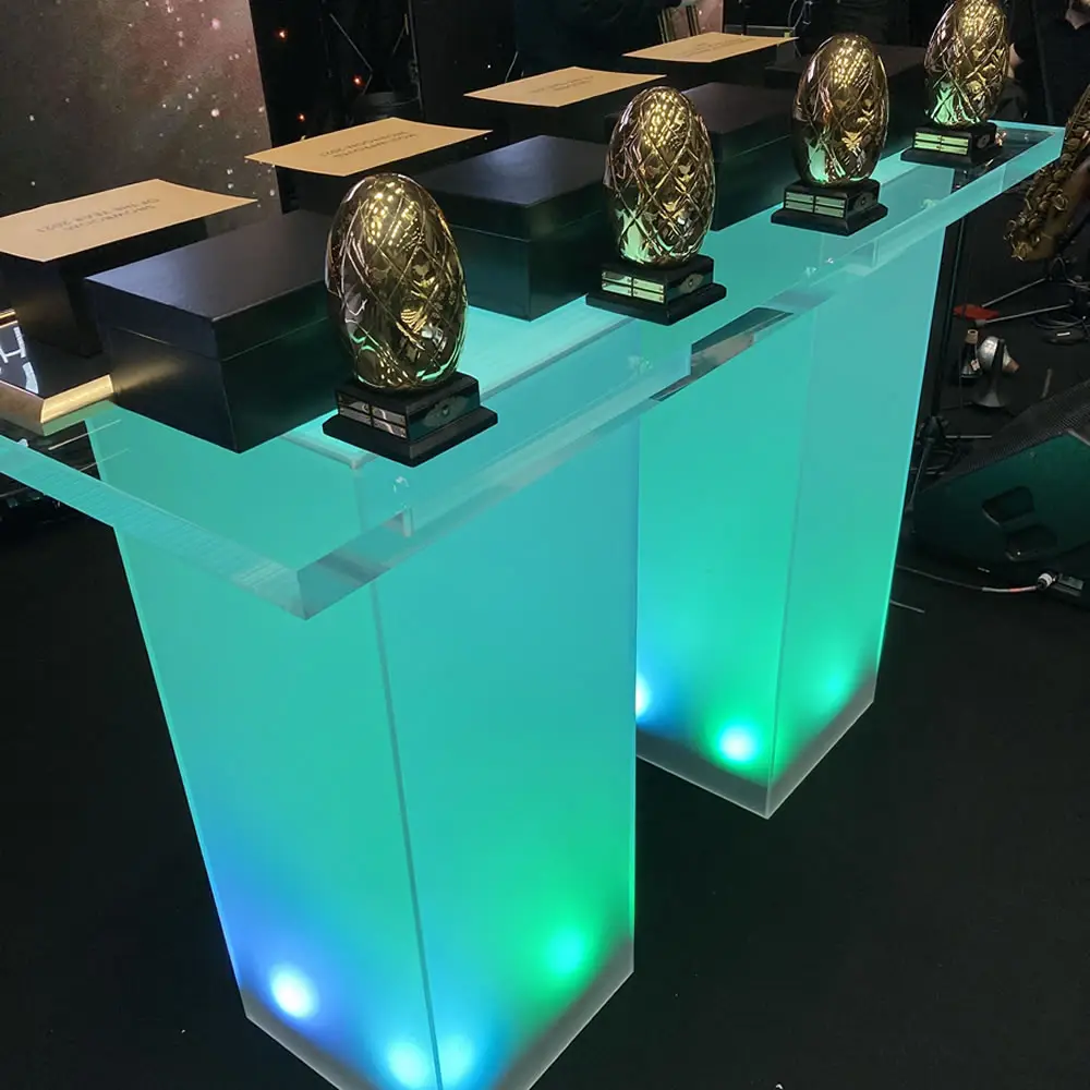Perspex Awards Table