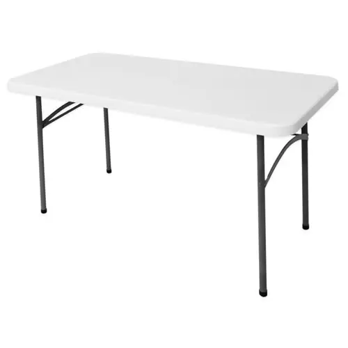 4ft White Plastic Trestle Table