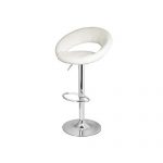 White Faux Leather Bar Stool Hire